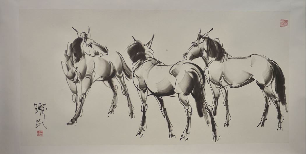 品名 | 马   材质 | 纸本设色
                                规格 | 136x68cm &nbsp;&nbsp; 年份 | 国画