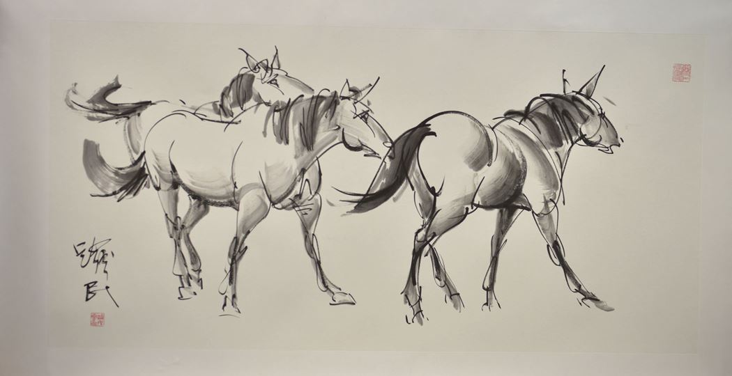 品名 | 马   材质 | 纸本设色
                                规格 | 136x68cm &nbsp;&nbsp; 年份 | 国画