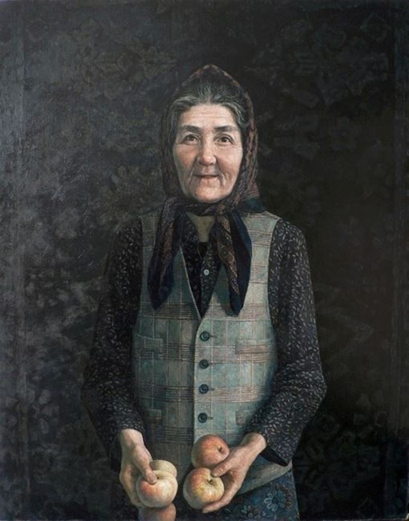 品名 | 秋实   材质 | 亚麻 油彩
                                规格 | 100x80cm &nbsp;&nbsp; 年份 |