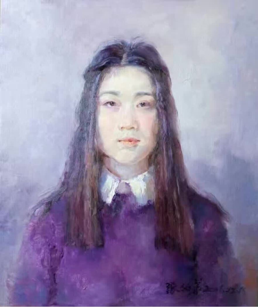 品名 | 女中学生   材质 | 亚麻 油彩
                                规格 | 50x60cm &nbsp;&nbsp; 年份 |
