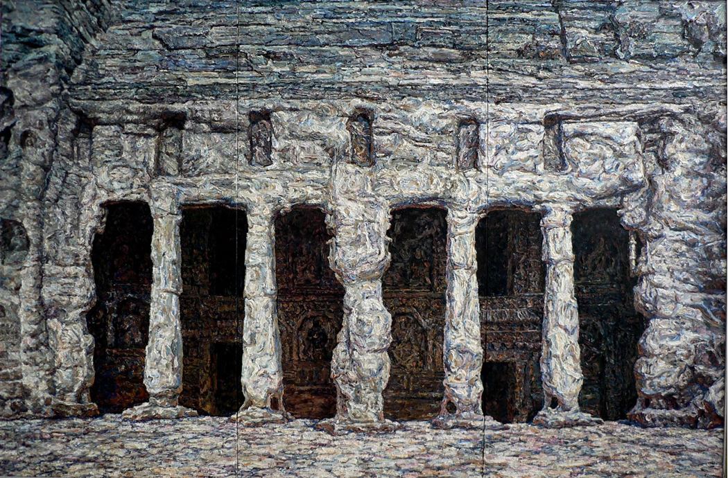 品名 | 《亘古》系列之二   材质 | 亚麻 油彩
                                规格 | 200x130cm &nbsp;&nbsp; 年份 |