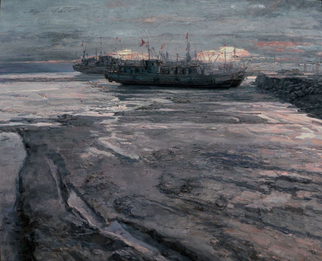 品名 | 晨曦的港湾   材质 | 亚麻 油彩
                                规格 | 180x190cm &nbsp;&nbsp; 年份 |