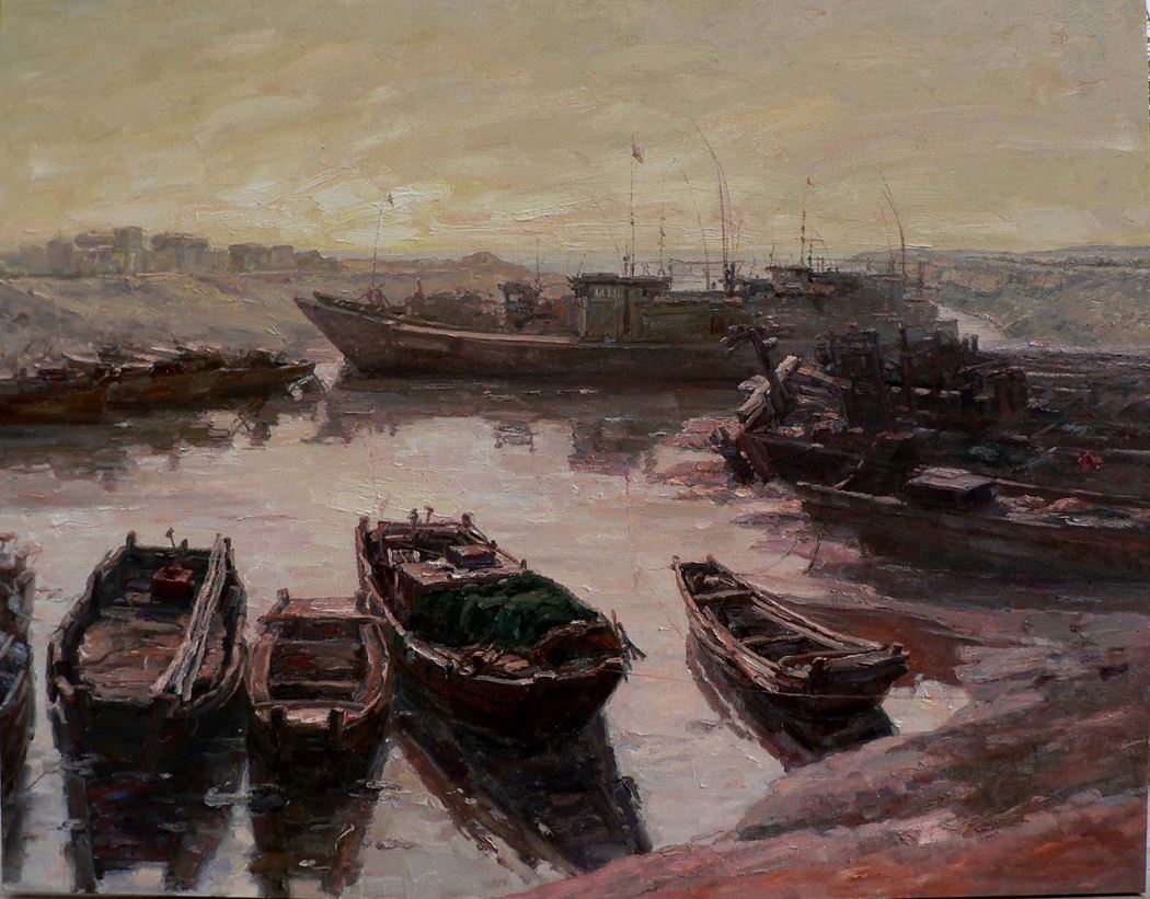 品名 | 港湾的暖风   材质 | 亚麻 油彩
                                规格 | 146x113cm &nbsp;&nbsp; 年份 |