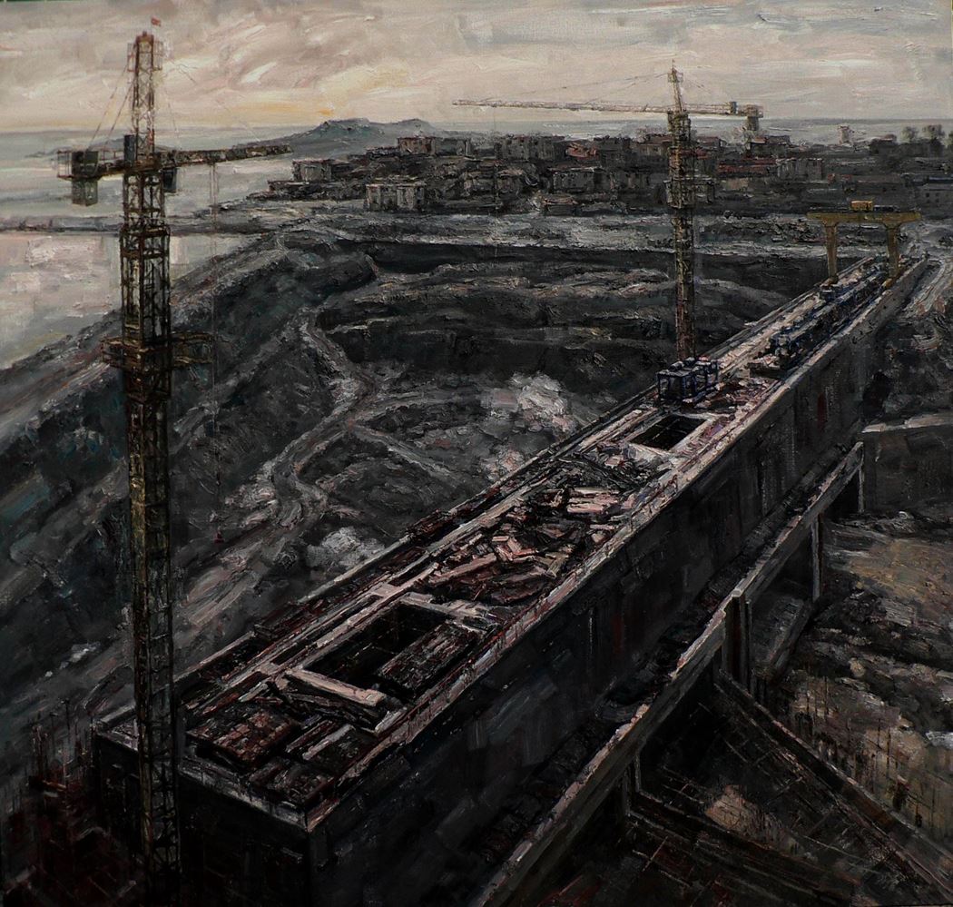 品名 | 高公岛.乌尤潭   材质 | 亚麻 油彩
                                规格 | 198x180cm &nbsp;&nbsp; 年份 |