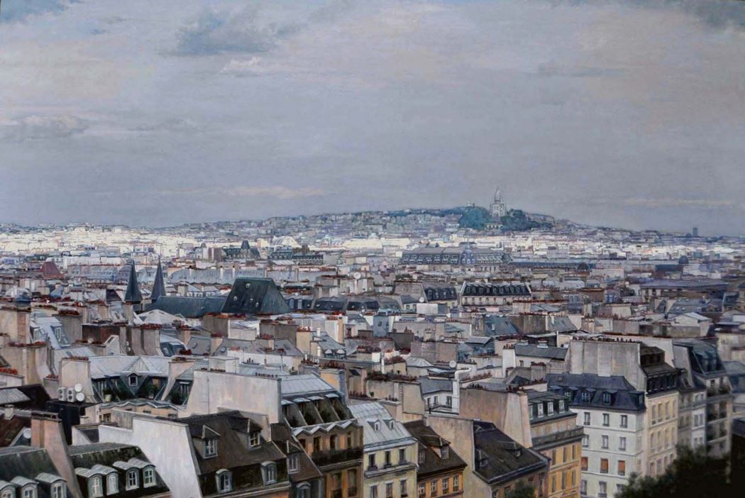 品名 | 《蒙玛特高地--法国画家的摇篮》   材质 | 亚麻 油彩
                                规格 | 180x190cm &nbsp;&nbsp; 年份 |