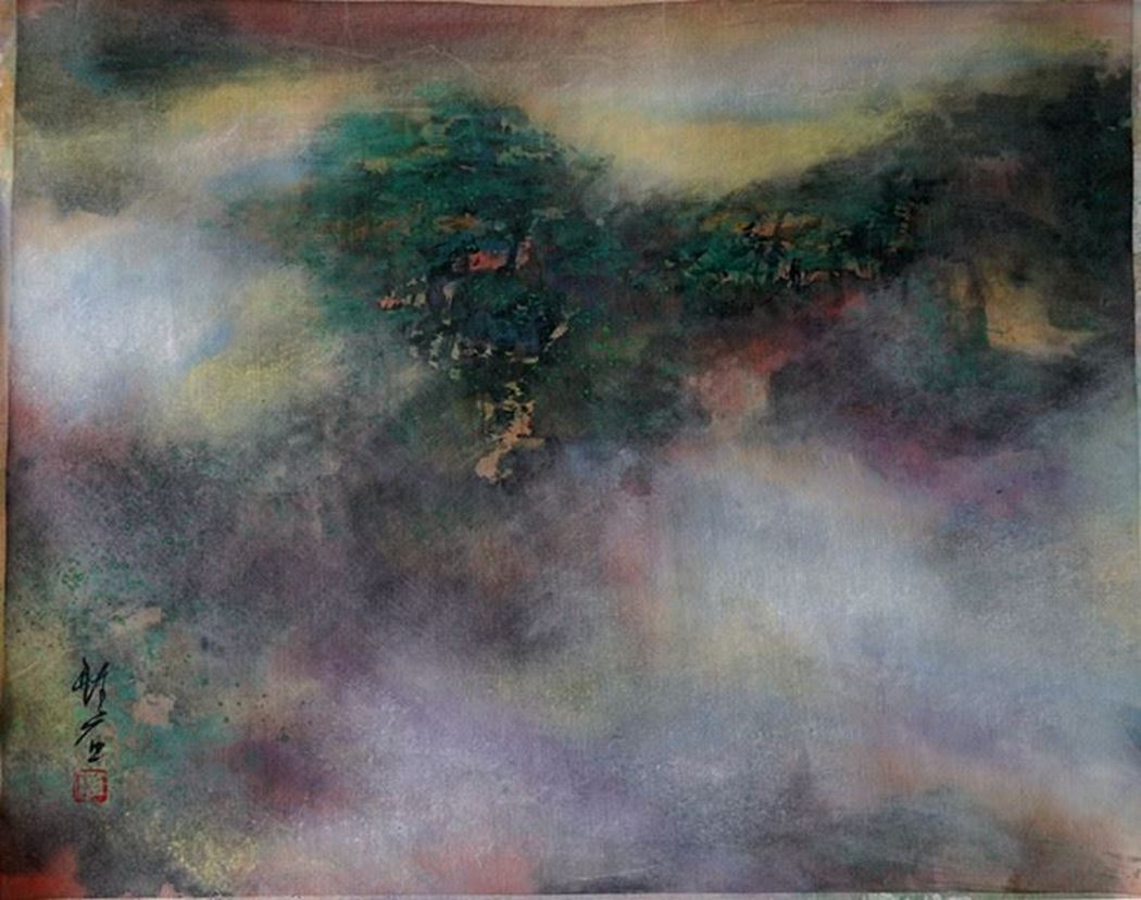 品名 | 黄山系列-1   材质 | 麻纸 天然矿物颜料
                                规格 | 70x53cm &nbsp;&nbsp; 年份 | 2016