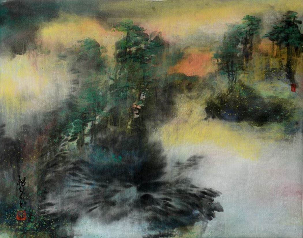 品名 | 黄山系列-8   材质 | 麻纸 天然矿物颜料
                                规格 | 70x53cm &nbsp;&nbsp; 年份 | 2016