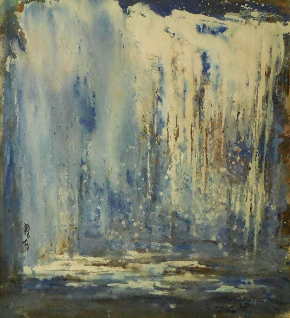 品名 | 南极写生系列-8   材质 | 麻纸 天然矿物颜料
                                规格 | 70x60cm &nbsp;&nbsp; 年份 | 2014