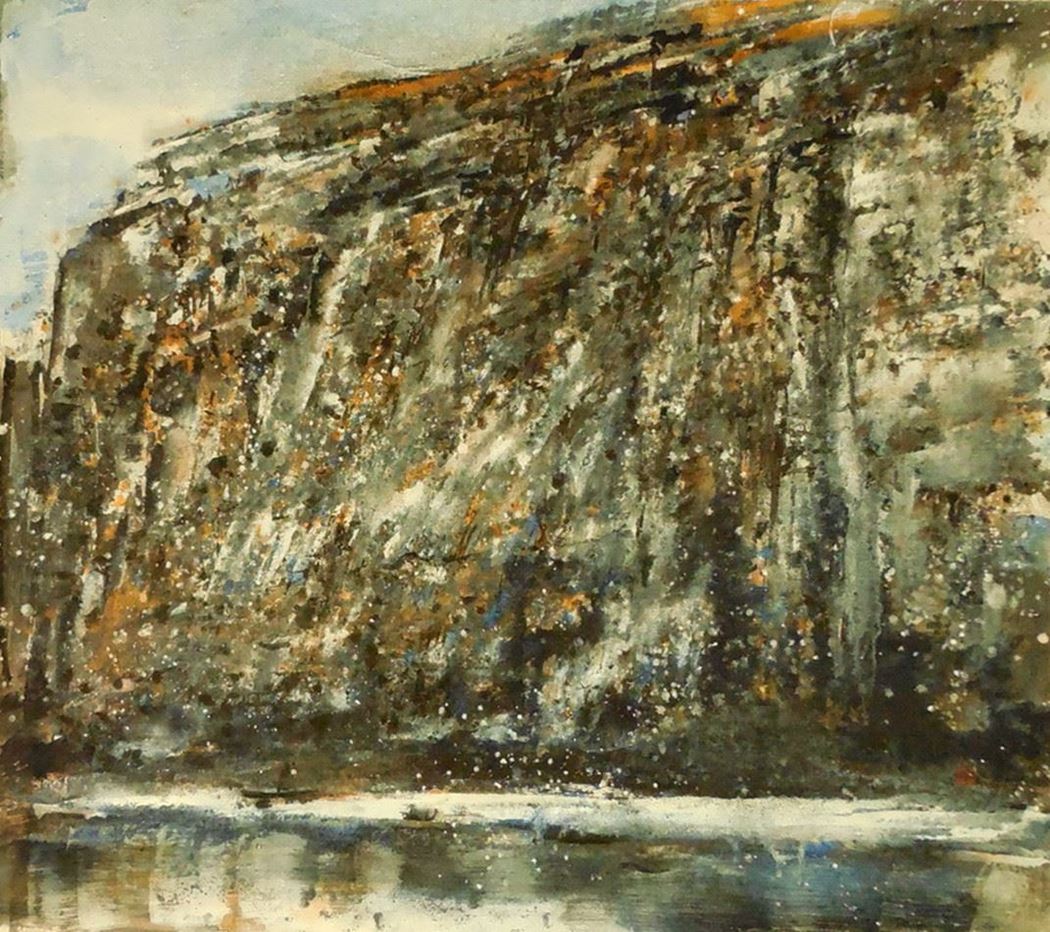 品名 | 南极静地系列-9   材质 | 麻纸 天然矿物颜料
                                规格 | 70x60cm &nbsp;&nbsp; 年份 | 2014