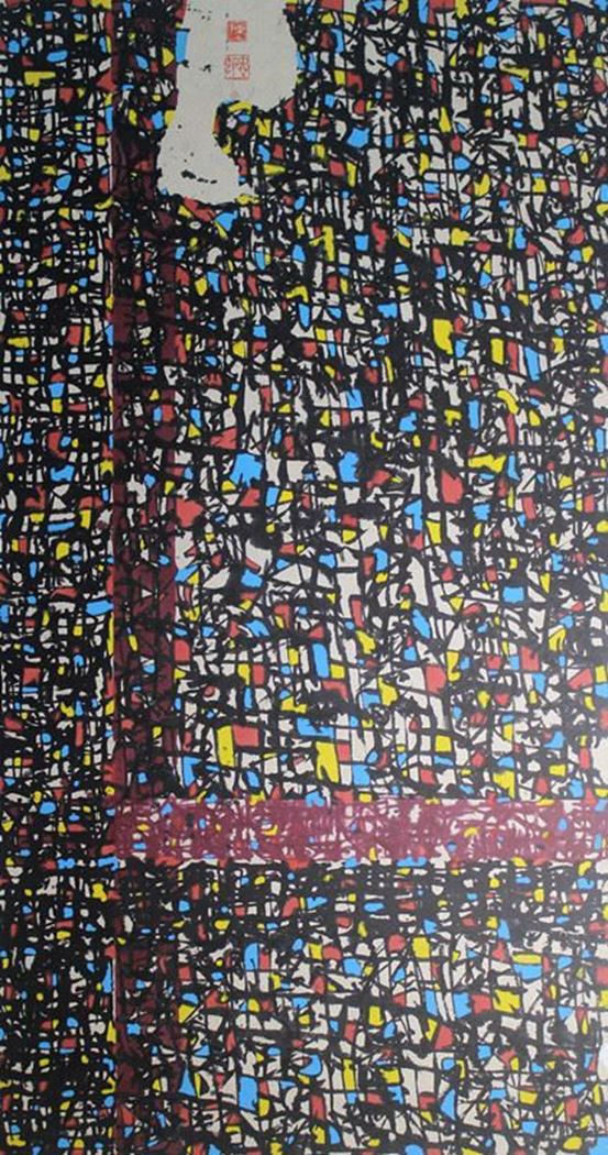 品名 | 存在十字 系列之 五   材质 | 纸本水墨
                                规格 | 136x68cm &nbsp;&nbsp; 年份 | 2016