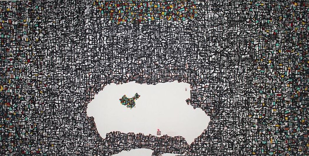 品名 | 存在 我们   材质 | 纸本水墨
                                规格 | 129X248cm &nbsp;&nbsp; 年份 | 2013