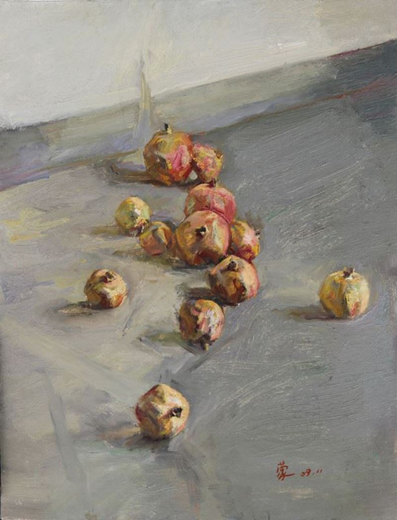 品名 | 静物   材质 | 亚麻 油彩
                                规格 | 73X60CM &nbsp;&nbsp; 年份 |
