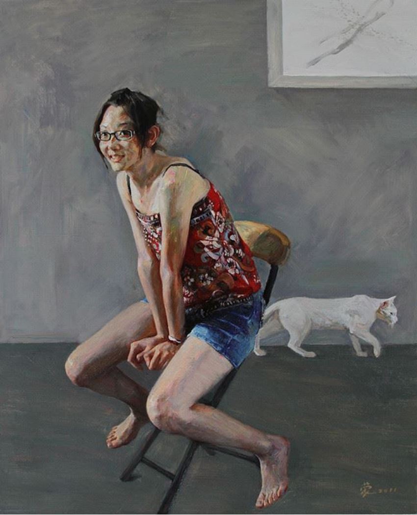 品名 | 游走的伙伴   材质 | 亚麻 油彩
                                规格 | 162X130cm &nbsp;&nbsp; 年份 |