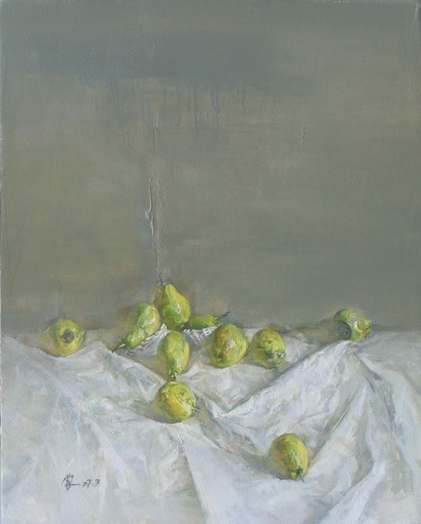 品名 | 物的启示之1   材质 | 亚麻 油彩
                                规格 | 100X80cm &nbsp;&nbsp; 年份 |