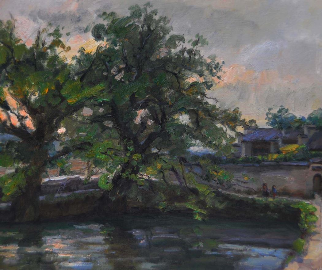 品名 | 宏村春景4   材质 | 油画
                                规格 | 50x60cm &nbsp;&nbsp; 年份 |