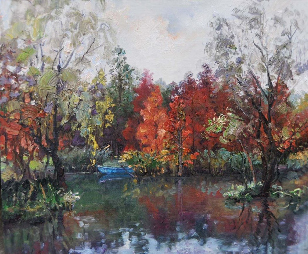 品名 | 中山陵秋景7   材质 | 油画
                                规格 | 50x60cm &nbsp;&nbsp; 年份 |